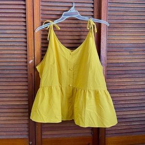 Plus Yellow Cami Blouse
